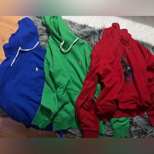 3 Ralph Lauren Polo Hoodies